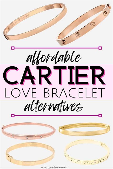 cartier gold bracelet dupe|alternatives to cartier love bracelet.